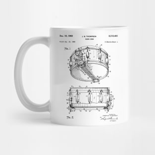 Snare Drum Thompson Patent Black Mug